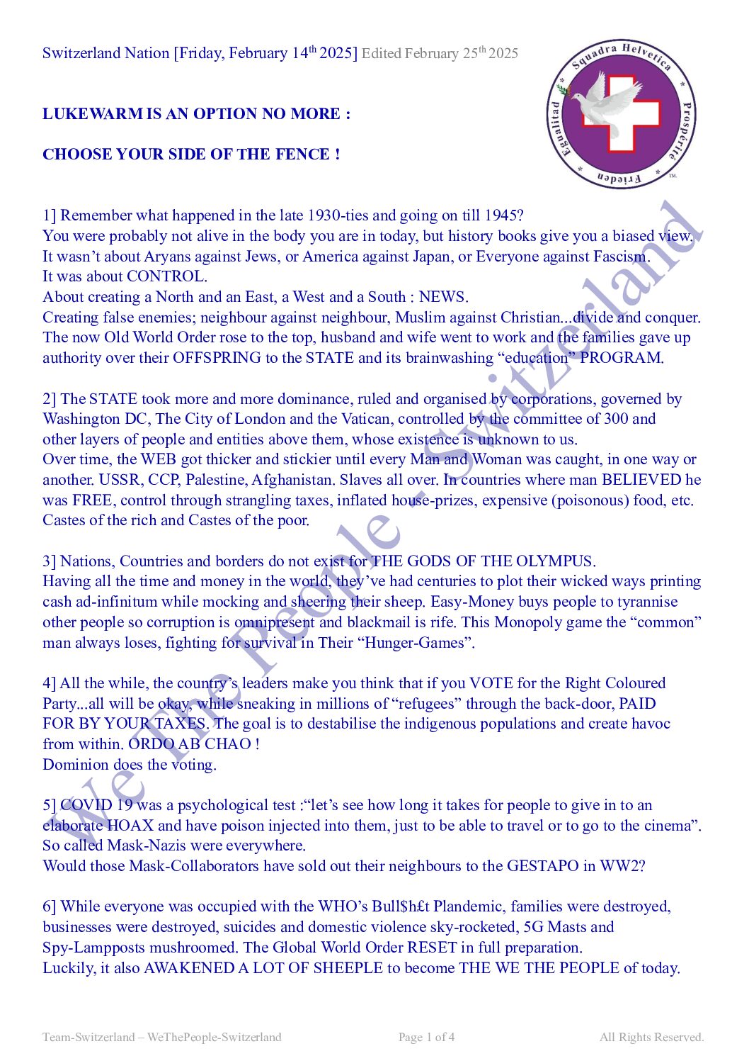 Lukewarm - Swiss Version