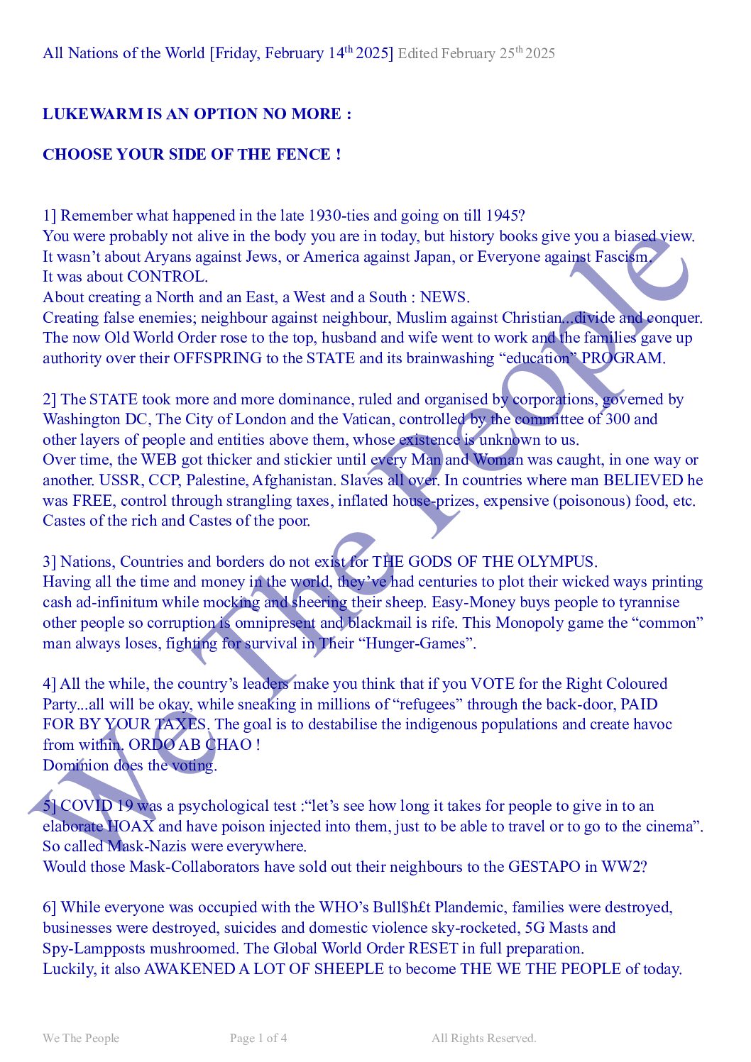 Lukewarm World Wide Version