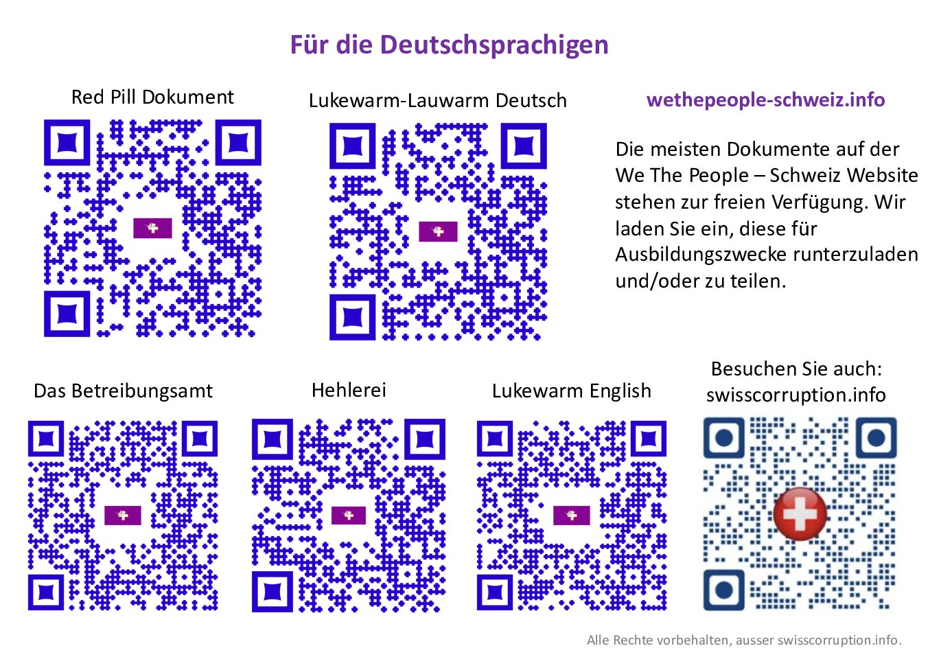 QR Codes zu Dokumenten auf der Website